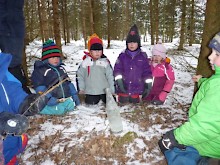 gefrorene Wasserflasche