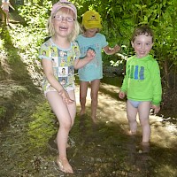 Kleine Badefrösche