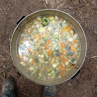 Bald ist die leckere Suppe fertig!
