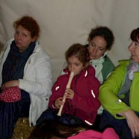 "Alle meine Entchen" für Flöte und Chor.