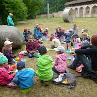 Verdiente Brotzeit im Prantlgarten