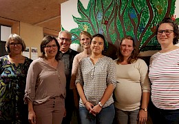Der neue Elternbeirat des Waldkindergartens.