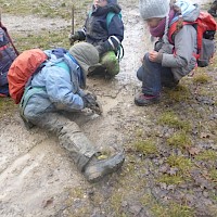 Wasserläufe werden geschaffen.