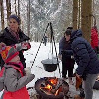 Der Kinderpunsch ist schon warm.